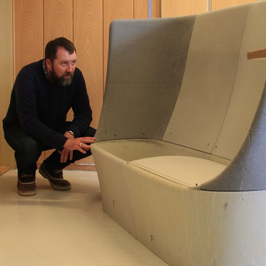 Production model... #tbt #librarysofa #library #sofa #michaelsodeau #modusfurniture #modus #simplicity #moulding #design #production #model #furniture #michaelsodeaustudio #furniture #contemporarydesign #norway @modusfurniture