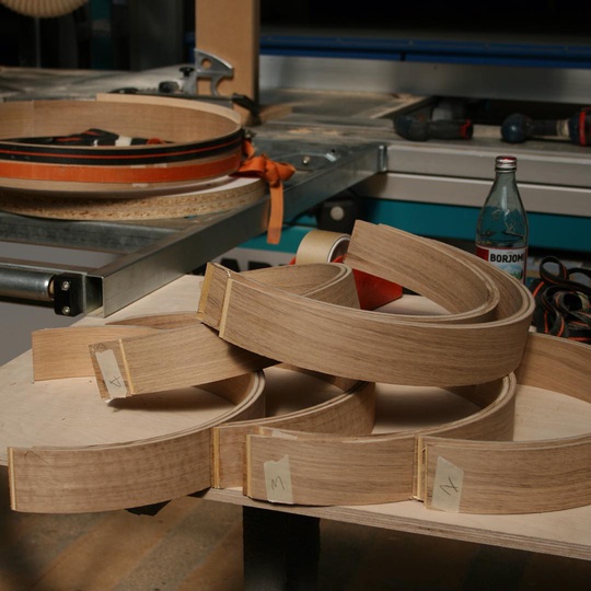 Pressed Ply construction for a private client... #ISOKON #handmade #madeinlondon #simplicity #design #moderncraft #tbt #pressedOak #artesian #attentiontodetail #michaelsodeau #michaelsodeaustudio #factoryvisit #commission