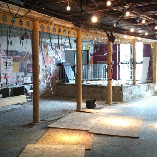 Under construction @roundhouseldn from 2010... #tbt #the roundhouse #roundhouseldn #madeincamden #madebk #camden #london #chalkfarm #underconstruction #interiordesign #interiorarchitect #simplicity #design #michaelsodeaustudio #restaurantdesign #restaurantandbar #bar #restaurant