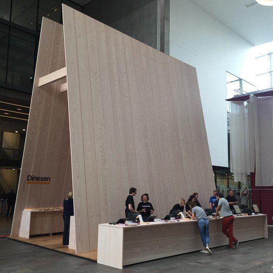 Awaiting Graphics @b_c_m_h Designjunction registration & Dinesen exhibition space... #dinesen #designjunction #kingscross #CSM #LDF #London #douglasfir #simplicity #design #pavilion #structure #michaelsodeaustudio #djkx