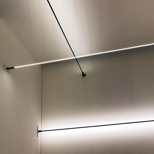 Davide Groppi LED ribbon lamp... #Milano #salonedelmobile #davidegroppi #led #euroluce #simplicity