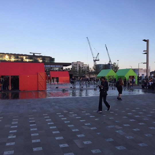 Monopoly houses on Granary Square... #Designjunction #LDF #djKX #Monopoly #Design #London #kingscross