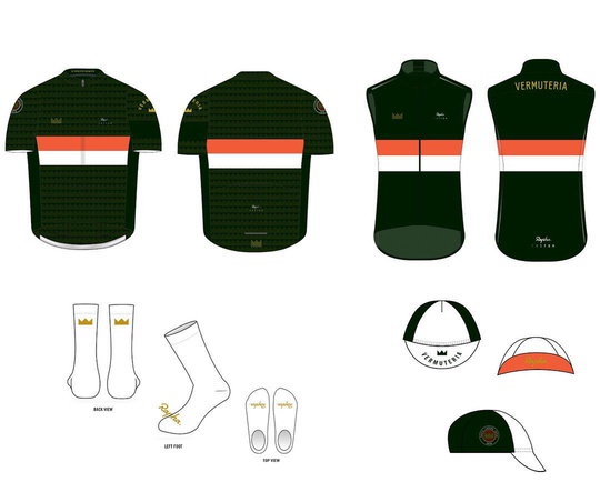 Cycling kit produced by Rapha Custom... #design #project #cycling #rapha #vermuteria #vermuteria_london #northlondonchapter #cyclingjersey #raphacustom